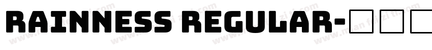 RAINNESS Regular字体转换